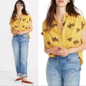 Madewell Embroidered Hilltop Shirt Retro Clipdot